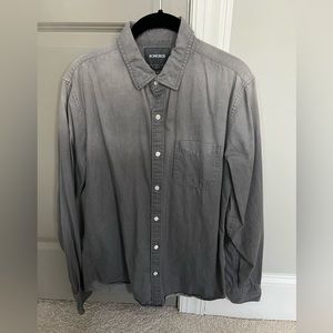 Bonobos Button Down (fade from lighter grey to darker grey)